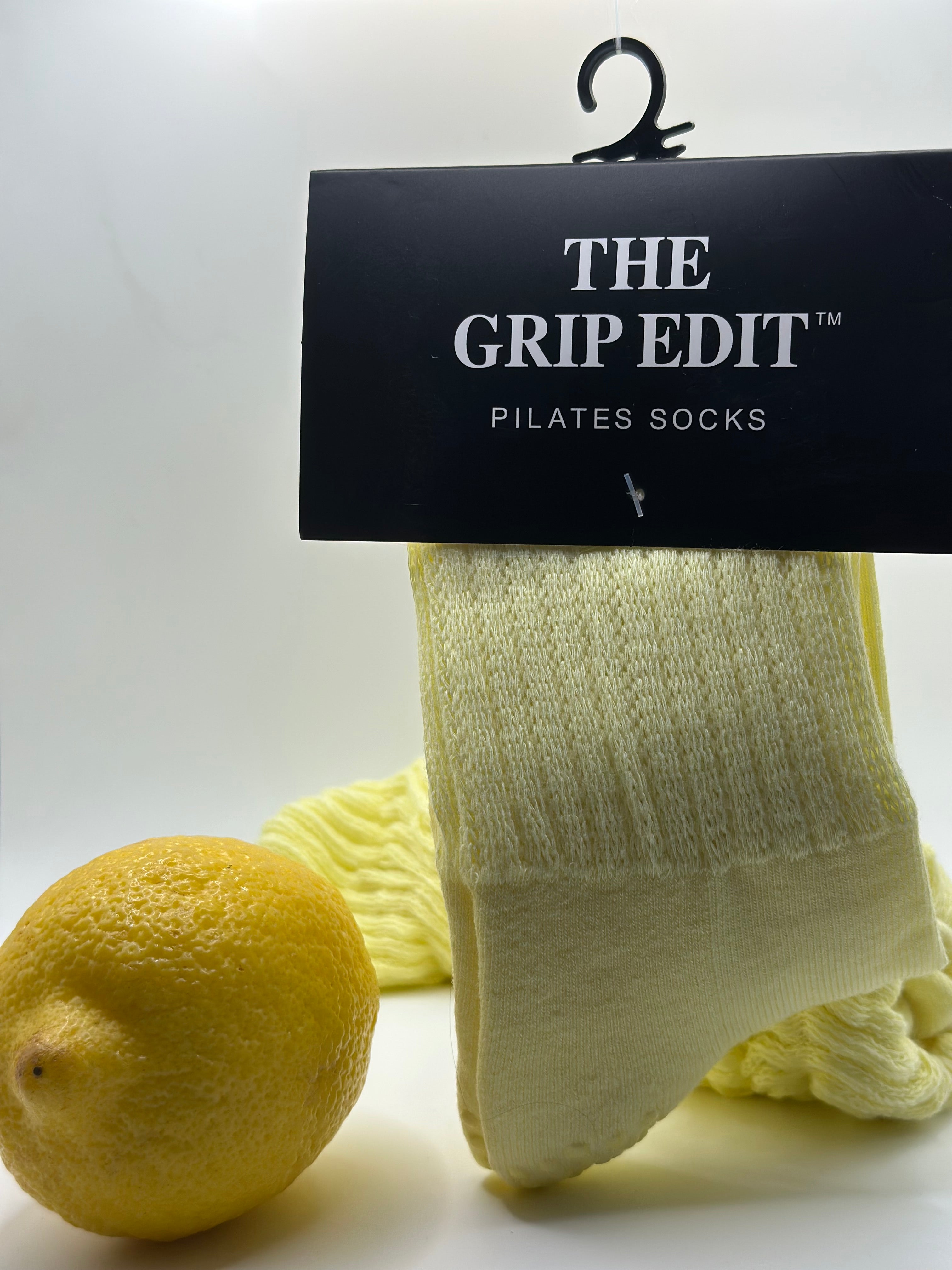 Lemon Sorbet Scrunch  Grip Sock