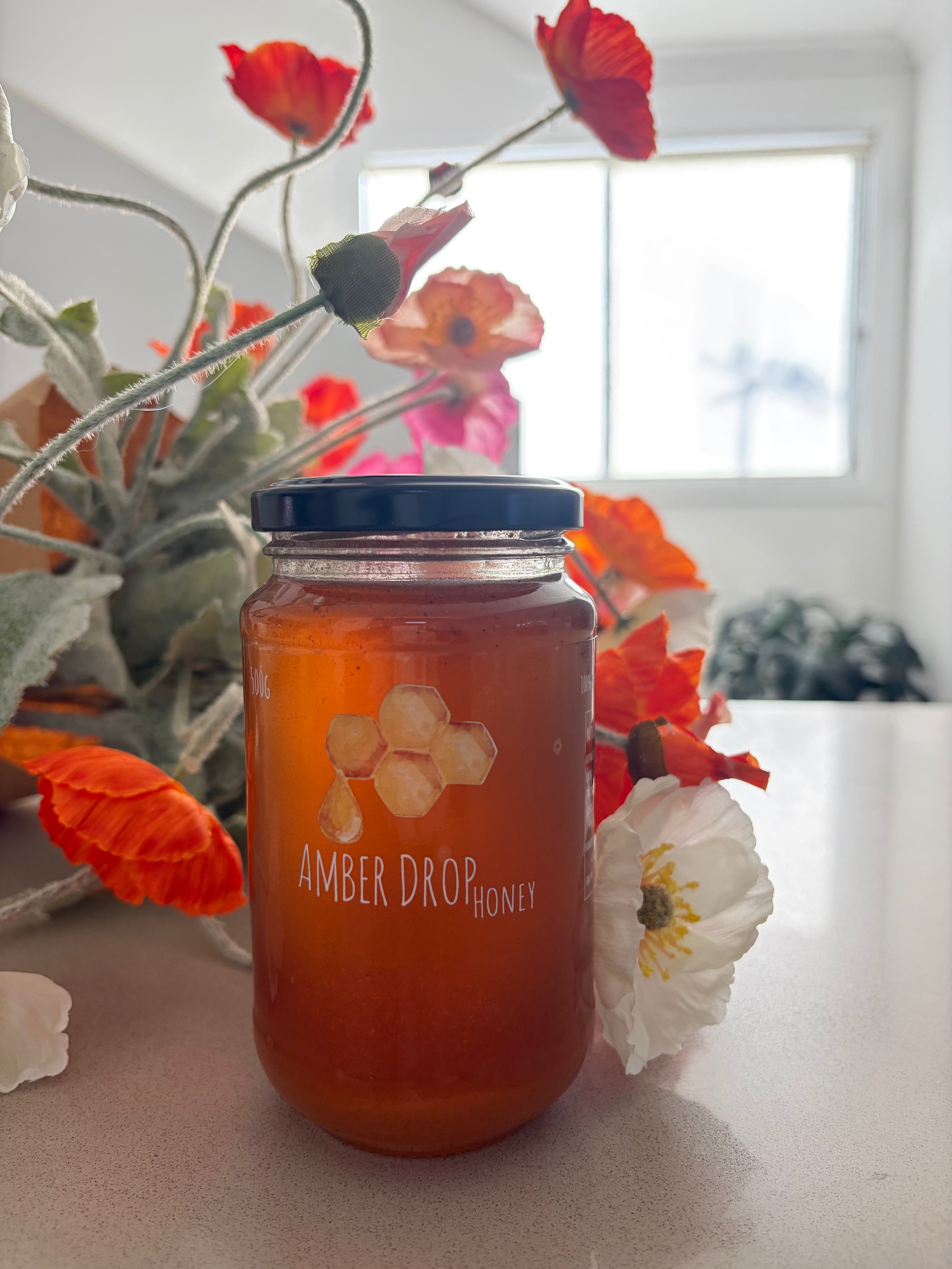 Amber Drop Honey Raw 500g