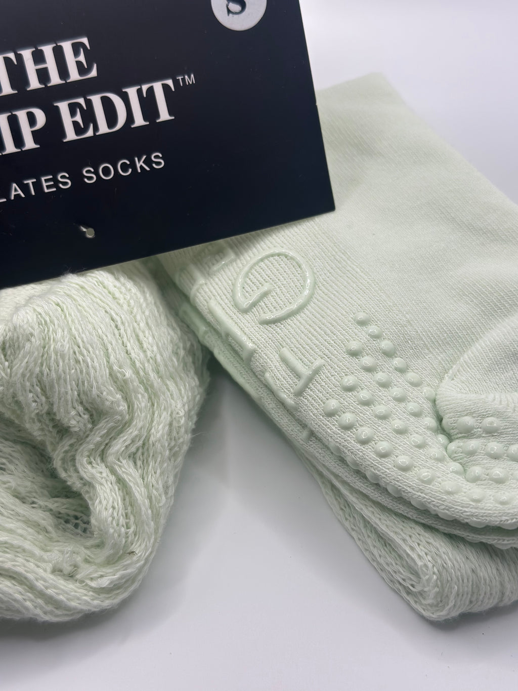 Pale Mint Pilate Grip Socks